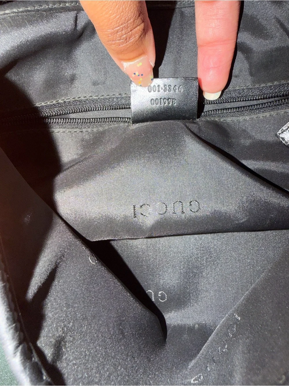 Gucci Jackie Orange and Black Shoulder Bag with Silver Buckle